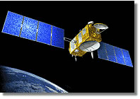 satellite with earth