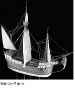 Columbus' ship, the santa-maria.