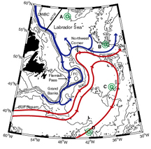circulation in northwest atlantic, description follows